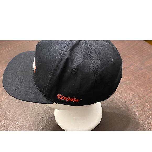 Vans x Crayola Black Snapback Hat 2022 Collab Skateboarding Crayon Logo Cap - Picture 2 of 5